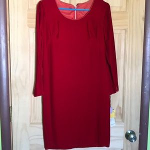 Vintage (between 1955-1963) red velvet dress